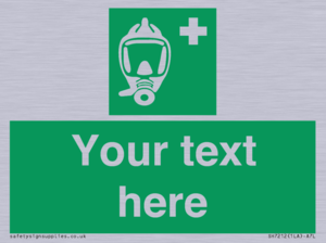 Custom sign safe condition Emergency escape breathing device